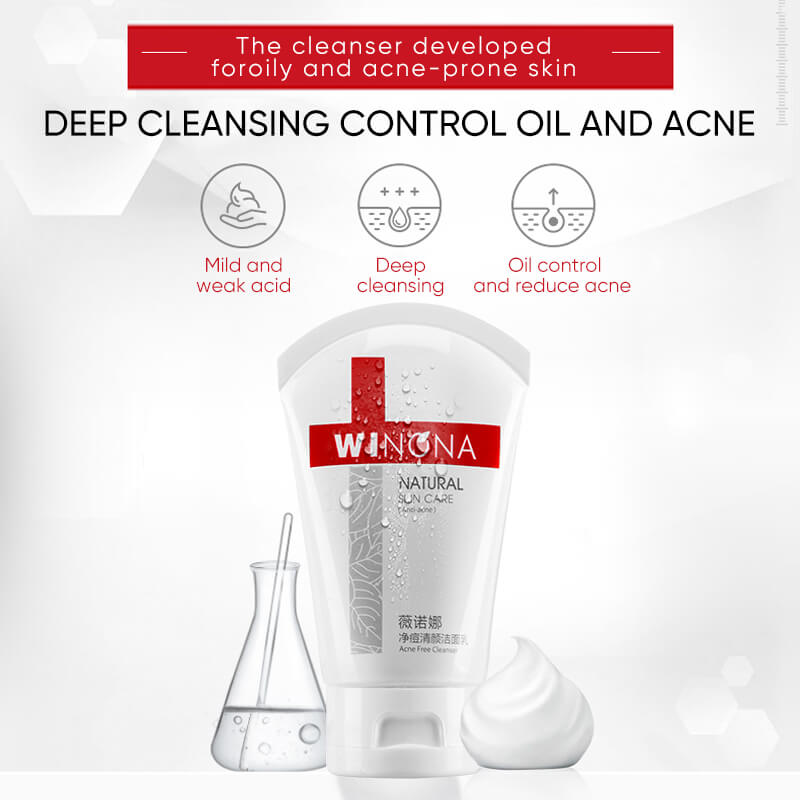 acne free gentle cleansing milk facial cleanser for oily and acne skin 2